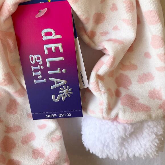 Delias Girl Toddler Girl’s So Soft Long Sleeve Pijama Set size 24M, Leopard Pink - Picture 7 of 9